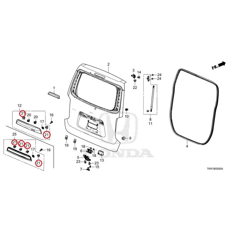 [NEW] JDM HONDA N-WGN JH3 2023 Tailgate (1) GENUINE OEM - Image 27