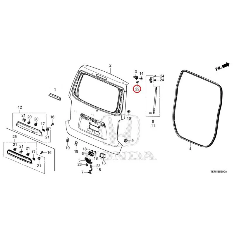 [NEW] JDM HONDA N-WGN JH3 2023 Tailgate (1) GENUINE OEM - Image 28