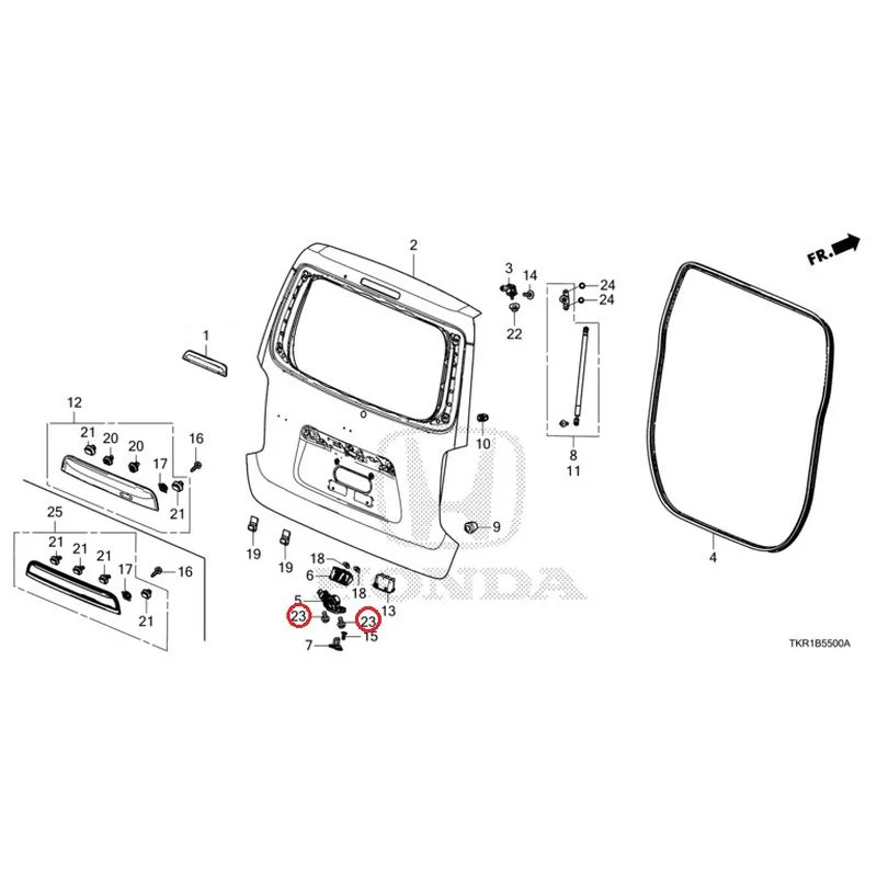 [NEW] JDM HONDA N-WGN JH3 2023 Tailgate (1) GENUINE OEM - Image 29