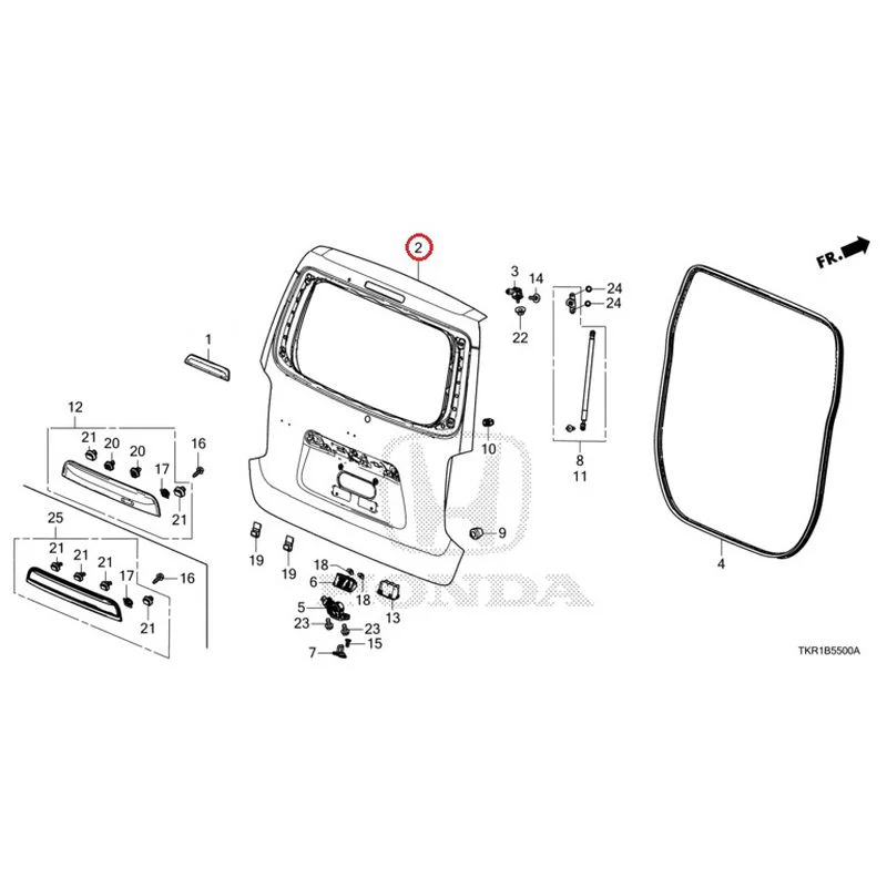 [NEW] JDM HONDA N-WGN JH3 2023 Tailgate (1) GENUINE OEM - Image 3