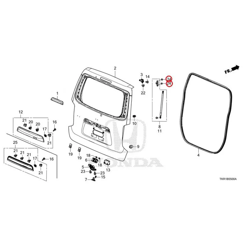 [NEW] JDM HONDA N-WGN JH3 2023 Tailgate (1) GENUINE OEM - Image 30