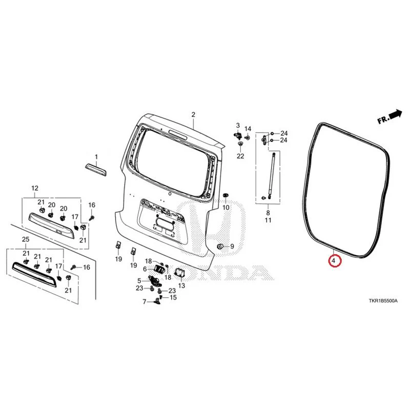 [NEW] JDM HONDA N-WGN JH3 2023 Tailgate (1) GENUINE OEM - Image 5
