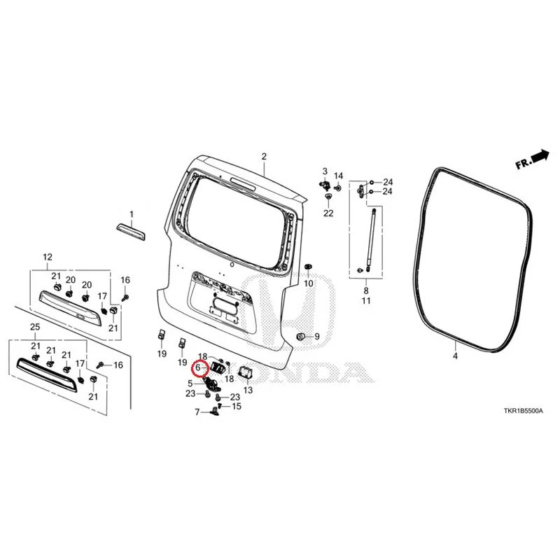 [NEW] JDM HONDA N-WGN JH3 2023 Tailgate (1) GENUINE OEM - Image 7
