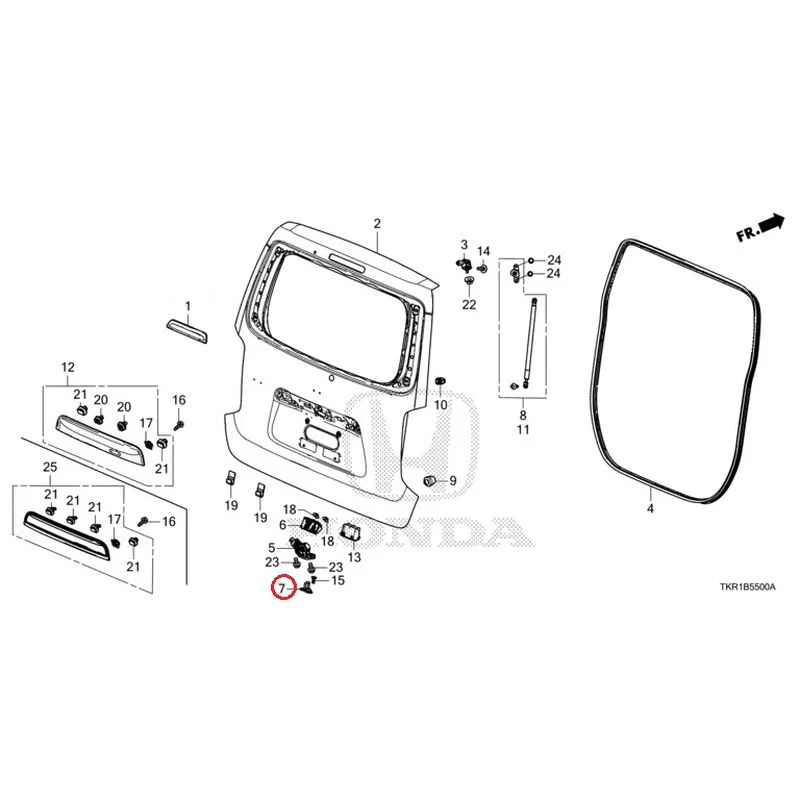 [NEW] JDM HONDA N-WGN JH3 2023 Tailgate (1) GENUINE OEM - Image 8