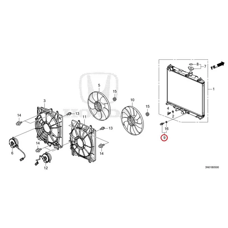 [NEW] JDM HONDA VEZEL e:HEV RV5 2025 Radiator GENUINE OEM - Image 10