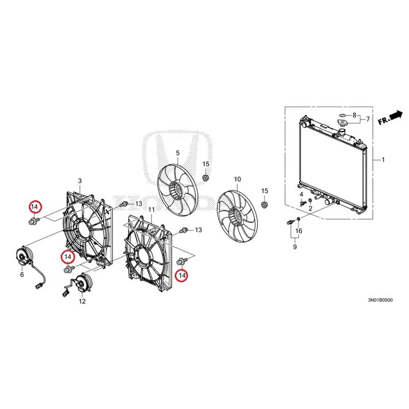 [NEW] JDM HONDA VEZEL e:HEV RV5 2025 Radiator GENUINE OEM - Image 15