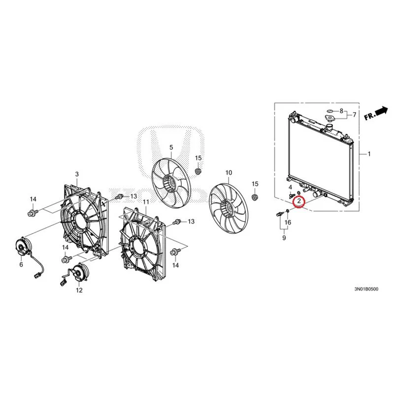 [NEW] JDM HONDA VEZEL e:HEV RV5 2025 Radiator GENUINE OEM - Image 3