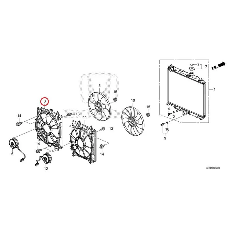 [NEW] JDM HONDA VEZEL e:HEV RV5 2025 Radiator GENUINE OEM - Image 4