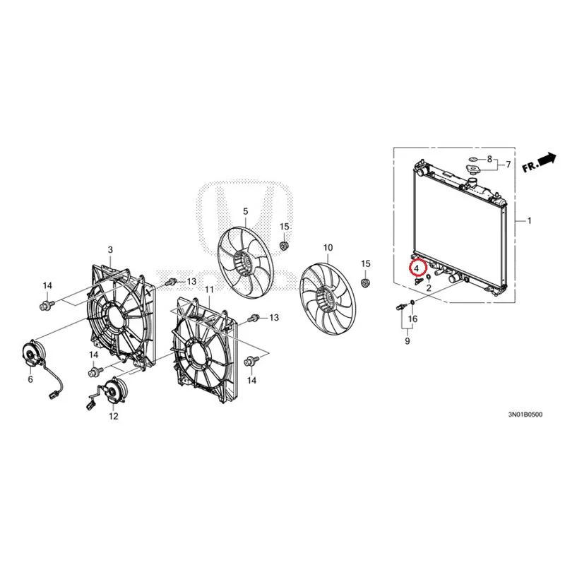 [NEW] JDM HONDA VEZEL e:HEV RV5 2025 Radiator GENUINE OEM - Image 5
