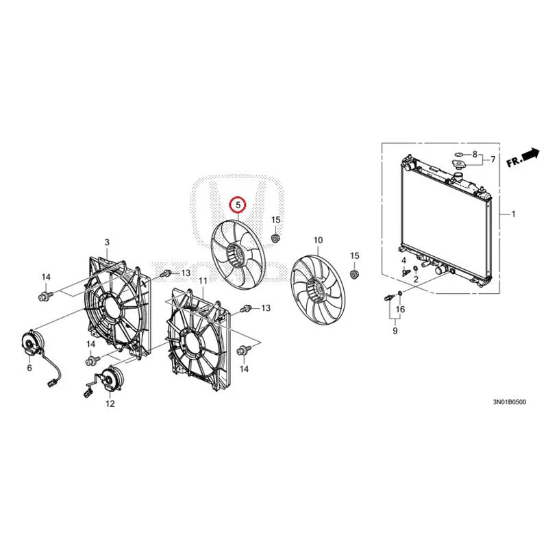 [NEW] JDM HONDA VEZEL e:HEV RV5 2025 Radiator GENUINE OEM - Image 6