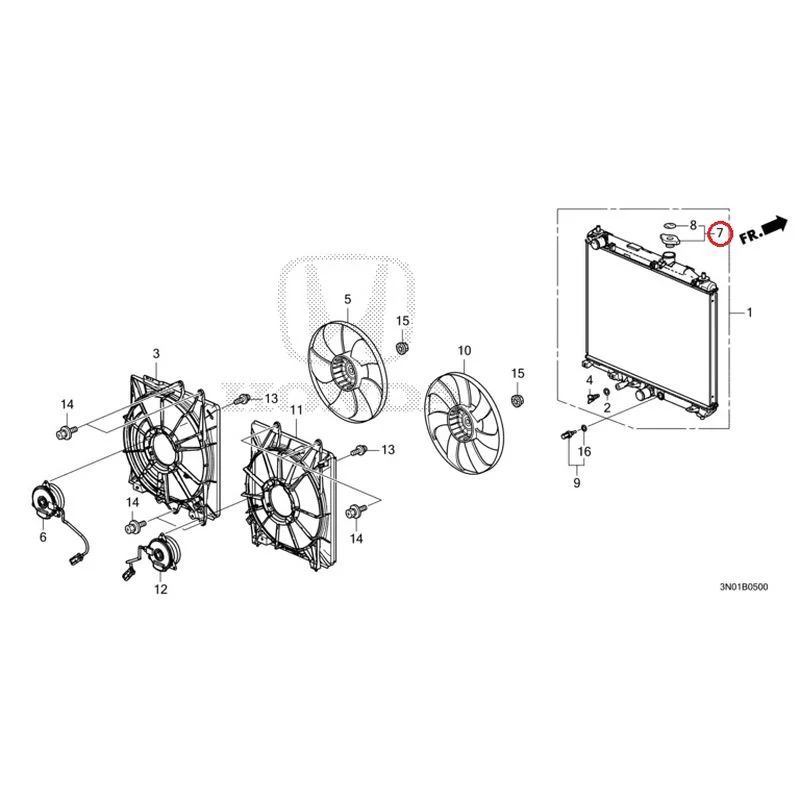 [NEW] JDM HONDA VEZEL e:HEV RV5 2025 Radiator GENUINE OEM - Image 8