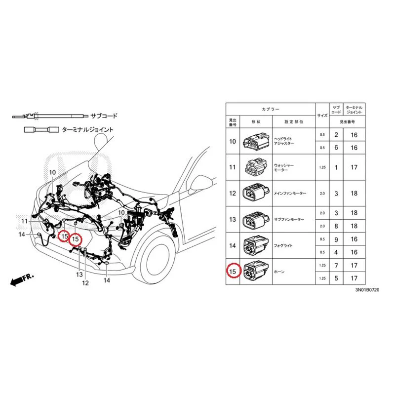 [NEW] JDM HONDA VEZEL e:HEV RV5 2025 Electrical Connector (Front) GENUINE OEM - Image 16