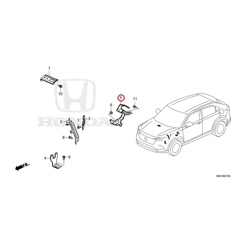 [NEW] JDM HONDA VEZEL e:HEV RV5 2025 Wiring Harness Bracket GENUINE OEM - Image 6