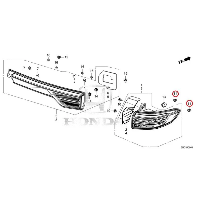 [NEW] JDM HONDA VEZEL e:HEV RV5 2025 Tail Lights (2) GENUINE OEM - Image 12