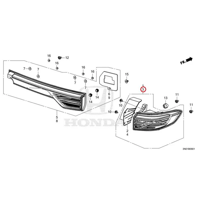 [NEW] JDM HONDA VEZEL e:HEV RV5 2025 Tail Lights (2) GENUINE OEM - Image 4