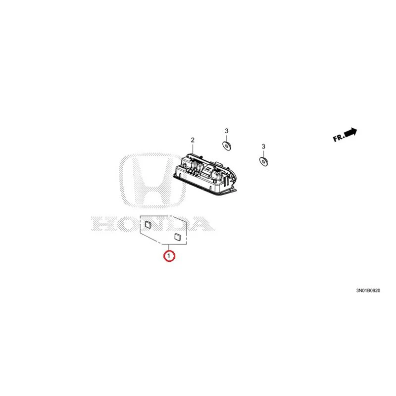[NEW] JDM HONDA VEZEL e:HEV RV5 2025 License Lights GENUINE OEM - Image 2