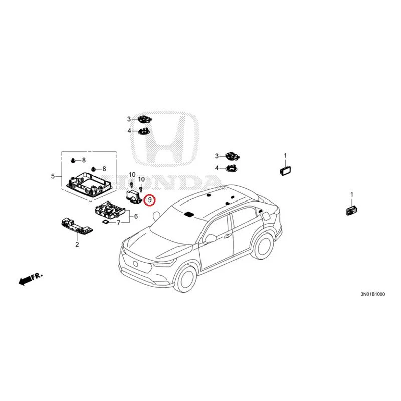 [NEW] JDM HONDA VEZEL e:HEV RV5 2025 Interior Lights GENUINE OEM - Image 12