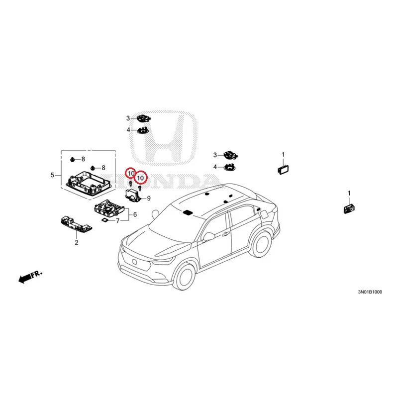 [NEW] JDM HONDA VEZEL e:HEV RV5 2025 Interior Lights GENUINE OEM - Image 13