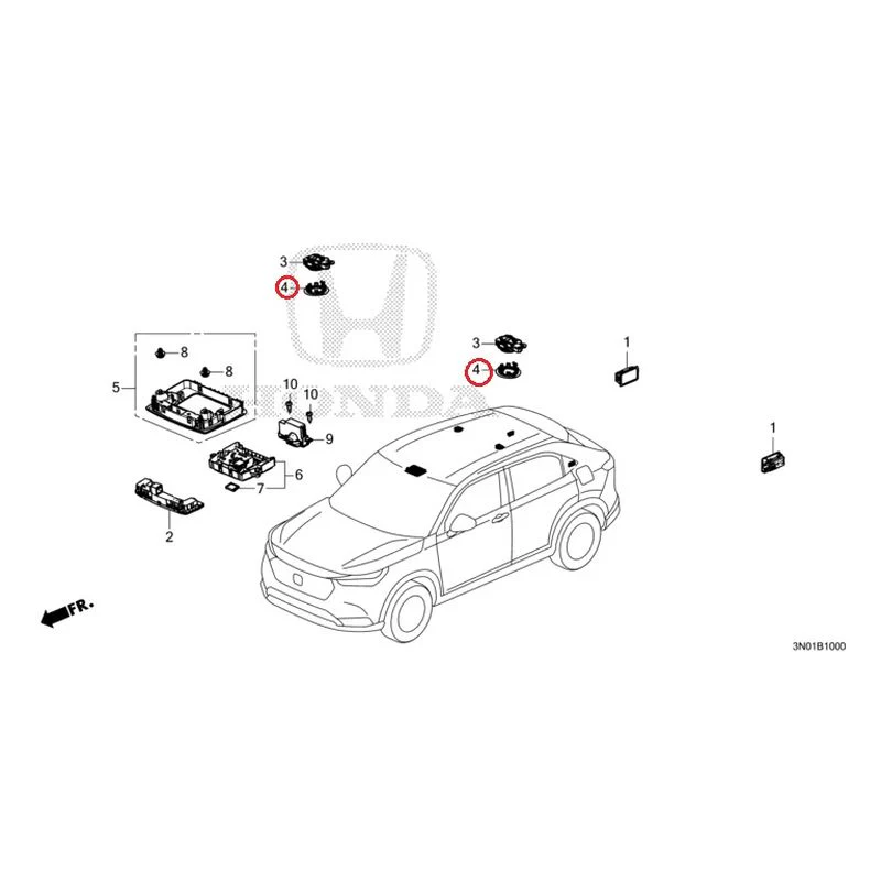 [NEW] JDM HONDA VEZEL e:HEV RV5 2025 Interior Lights GENUINE OEM - Image 6