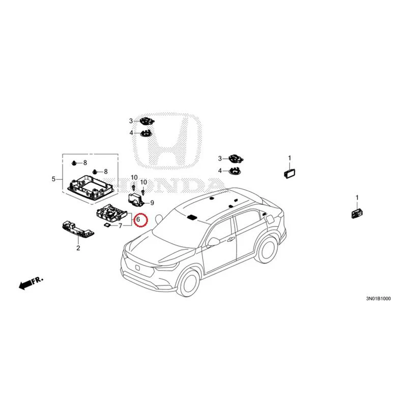 [NEW] JDM HONDA VEZEL e:HEV RV5 2025 Interior Lights GENUINE OEM - Image 9