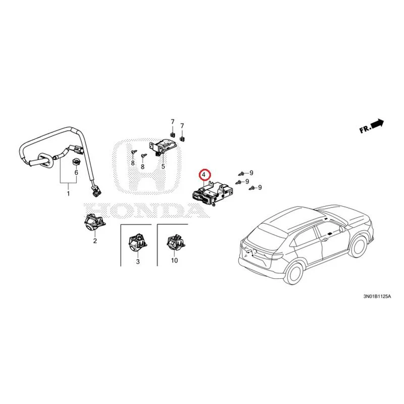 [NEW] JDM HONDA VEZEL e:HEV RV5 2025 Rear View Camera/Etc Unit GENUINE OEM - Image 4