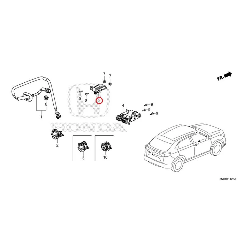 [NEW] JDM HONDA VEZEL e:HEV RV5 2025 Rear View Camera/Etc Unit GENUINE OEM - Image 5