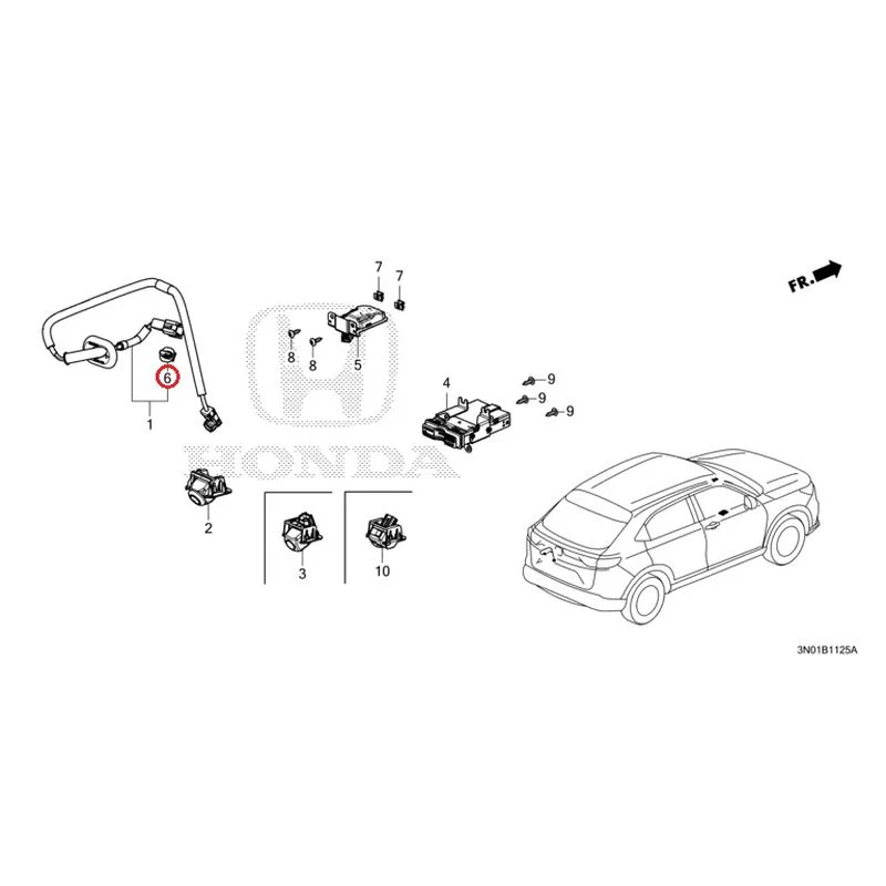 [NEW] JDM HONDA VEZEL e:HEV RV5 2025 Rear View Camera/Etc Unit GENUINE OEM - Image 6