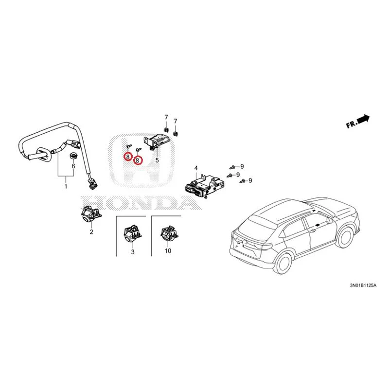 [NEW] JDM HONDA VEZEL e:HEV RV5 2025 Rear View Camera/Etc Unit GENUINE OEM - Image 8