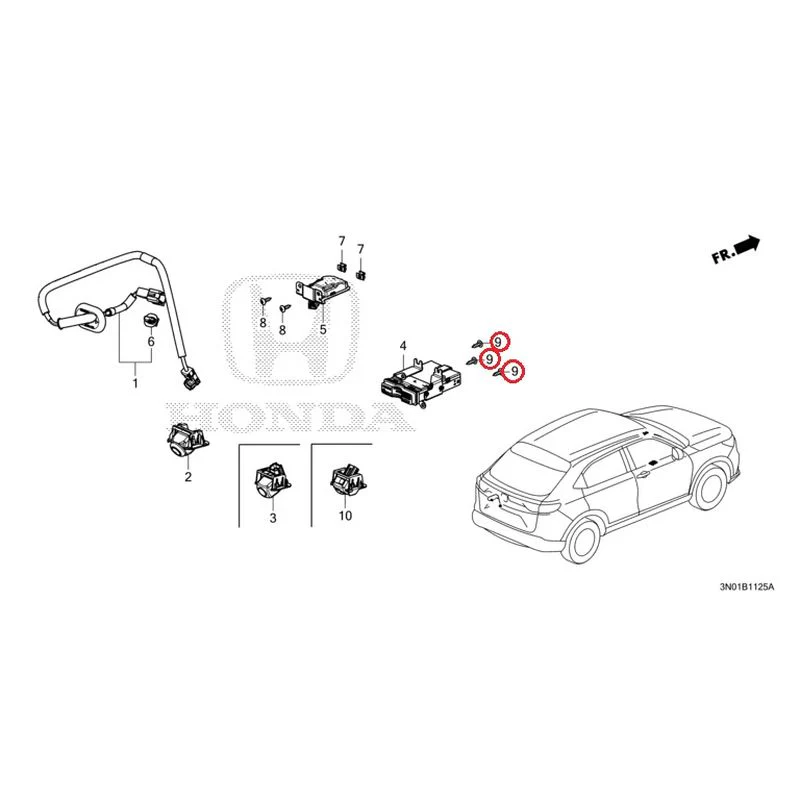 [NEW] JDM HONDA VEZEL e:HEV RV5 2025 Rear View Camera/Etc Unit GENUINE OEM - Image 9