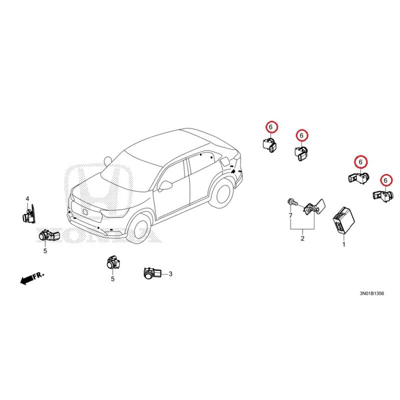 [NEW] JDM HONDA VEZEL e:HEV RV5 2025 Parking Sensor (2) GENUINE OEM - Image 15