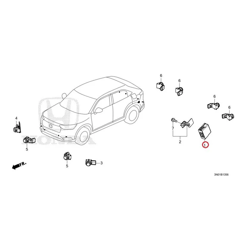 [NEW] JDM HONDA VEZEL e:HEV RV5 2025 Parking Sensor (2) GENUINE OEM - Image 2