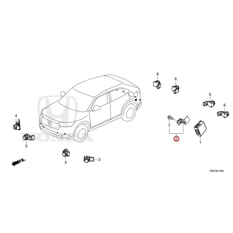 [NEW] JDM HONDA VEZEL e:HEV RV5 2025 Parking Sensor (2) GENUINE OEM - Image 3