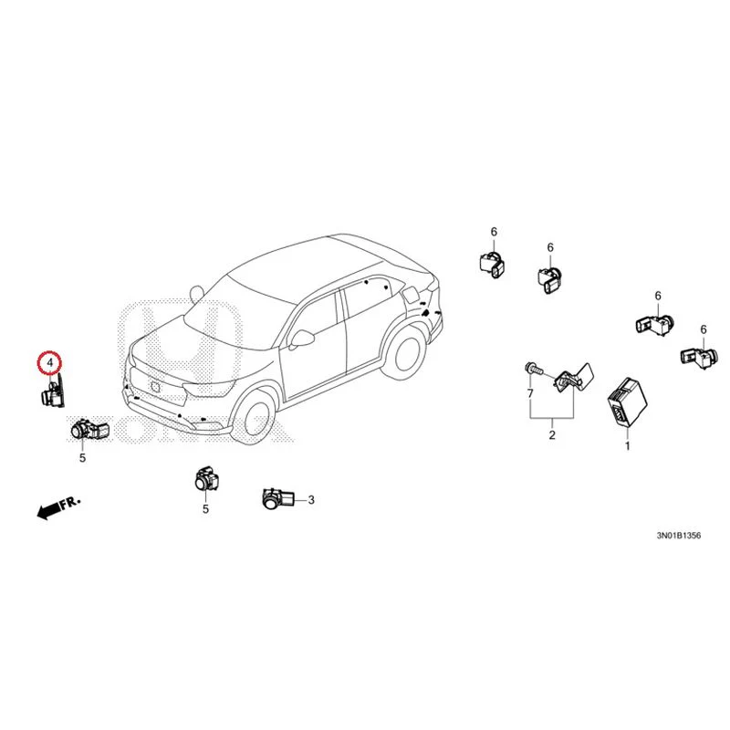 [NEW] JDM HONDA VEZEL e:HEV RV5 2025 Parking Sensor (2) GENUINE OEM - Image 9