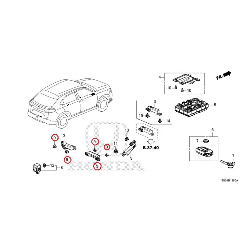 [NEW] JDM HONDA VEZEL e:HEV RV5 2025 Smart Unit GENUINE OEM - Image 10