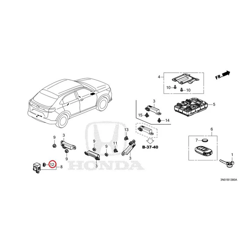 [NEW] JDM HONDA VEZEL e:HEV RV5 2025 Smart Unit GENUINE OEM - Image 13
