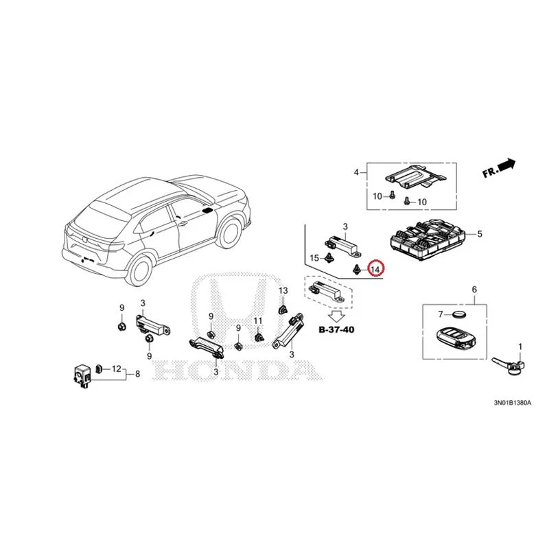 [NEW] JDM HONDA VEZEL e:HEV RV5 2025 Smart Unit GENUINE OEM - Image 15