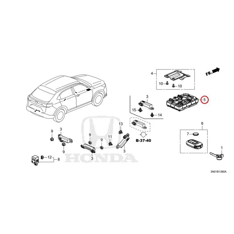 [NEW] JDM HONDA VEZEL e:HEV RV5 2025 Smart Unit GENUINE OEM - Image 5