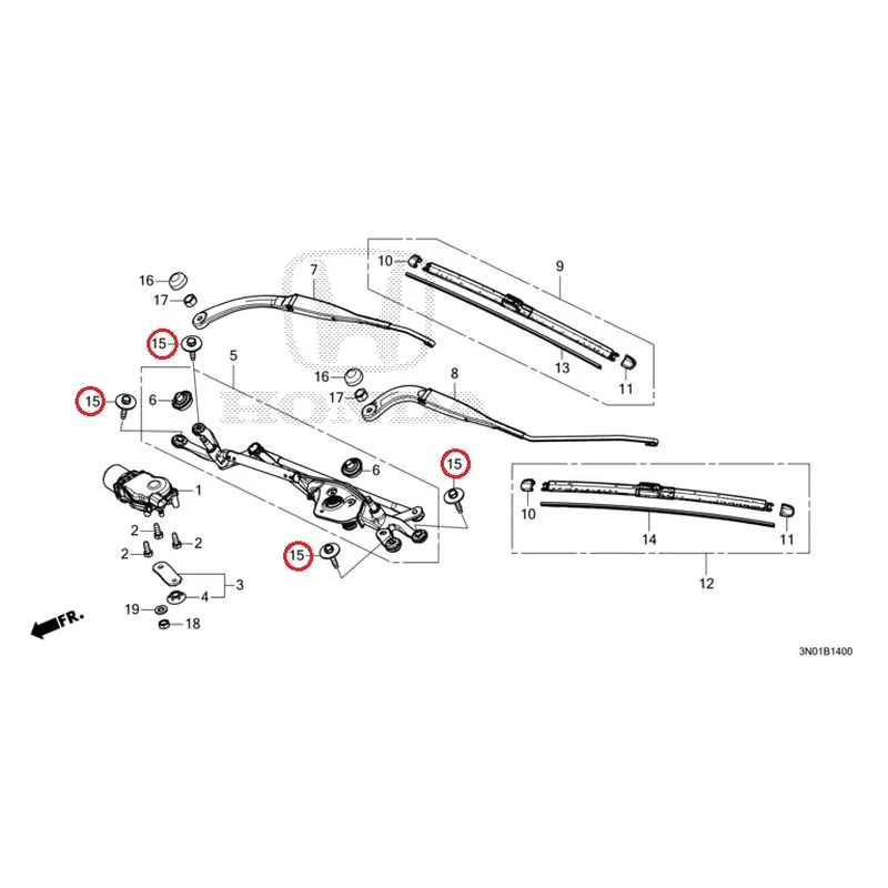 [NEW] JDM HONDA VEZEL e:HEV RV5 2025 Front Windshield Wiper GENUINE OEM - Image 18