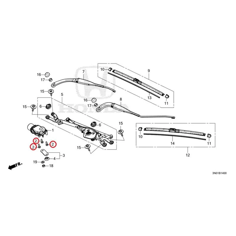 [NEW] JDM HONDA VEZEL e:HEV RV5 2025 Front Windshield Wiper GENUINE OEM - Image 3