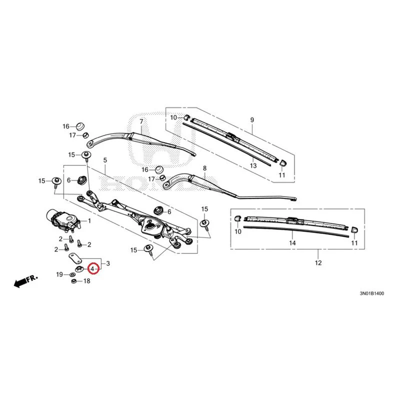 [NEW] JDM HONDA VEZEL e:HEV RV5 2025 Front Windshield Wiper GENUINE OEM - Image 5