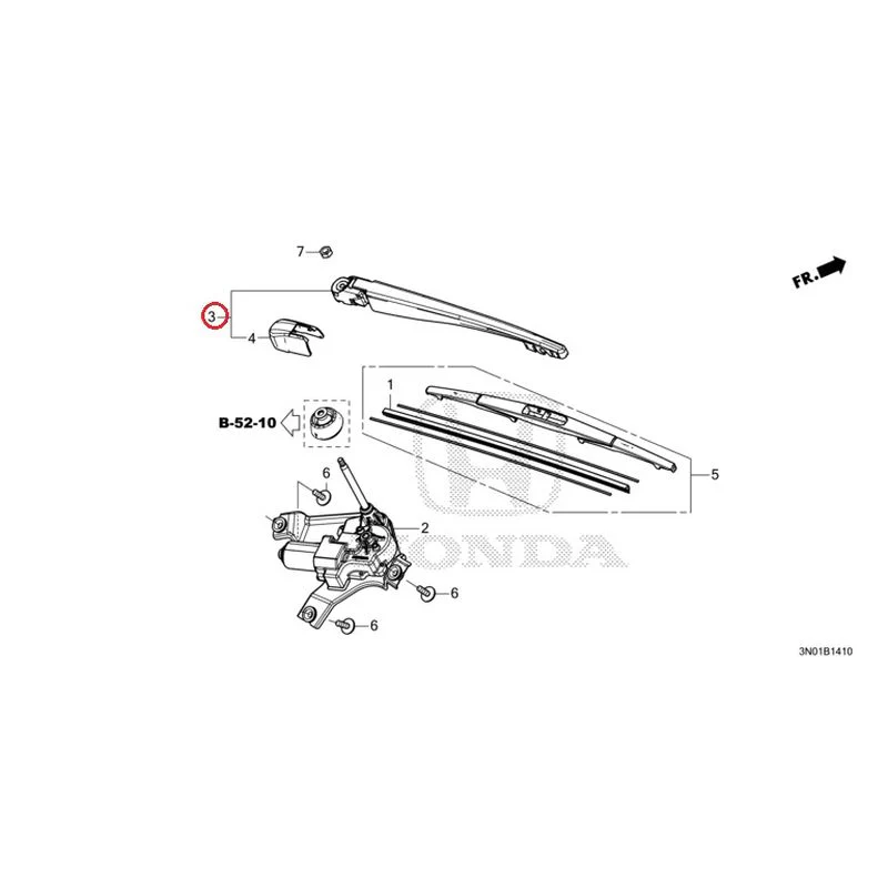 [NEW] JDM HONDA VEZEL e:HEV RV5 2025 Rear Windshield Wiper GENUINE OEM - Image 6