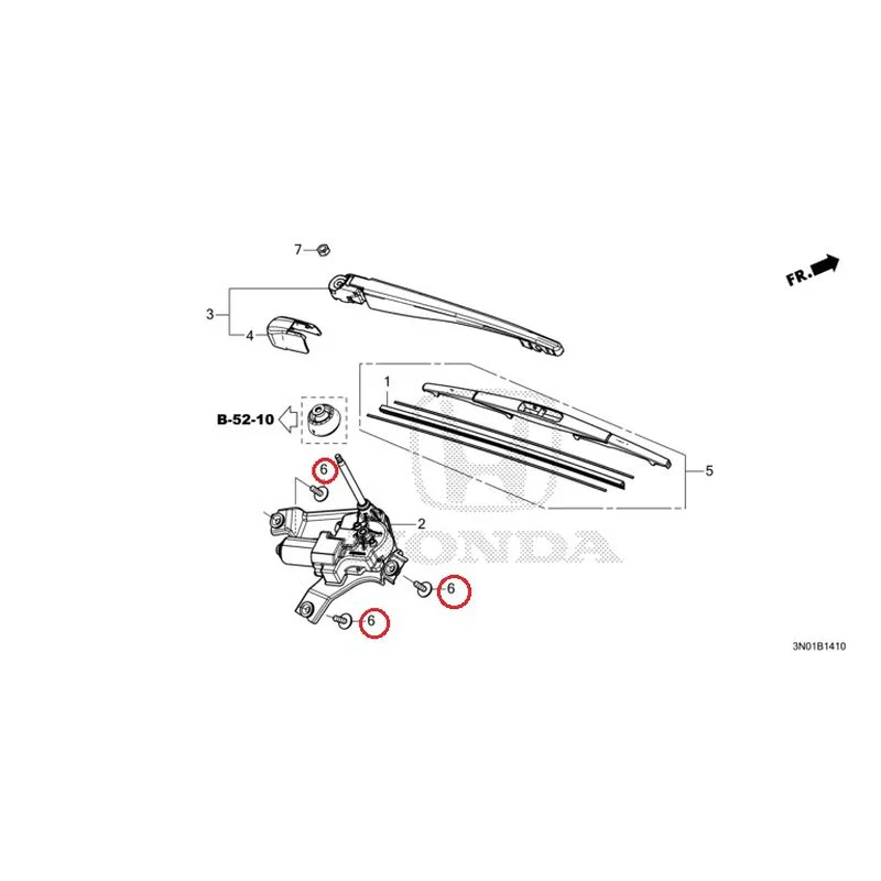 [NEW] JDM HONDA VEZEL e:HEV RV5 2025 Rear Windshield Wiper GENUINE OEM - Image 9