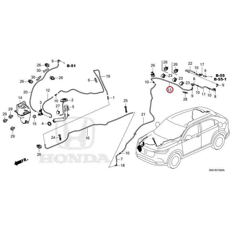 [NEW] JDM HONDA VEZEL e:HEV RV5 2025 Windshield Washer GENUINE OEM - Image 14