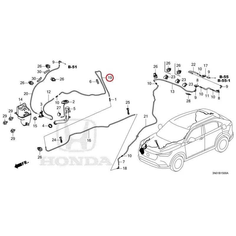 [NEW] JDM HONDA VEZEL e:HEV RV5 2025 Windshield Washer GENUINE OEM - Image 20