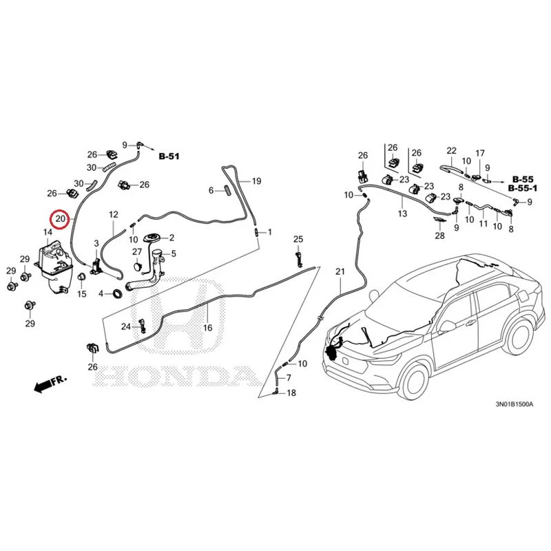 [NEW] JDM HONDA VEZEL e:HEV RV5 2025 Windshield Washer GENUINE OEM - Image 21