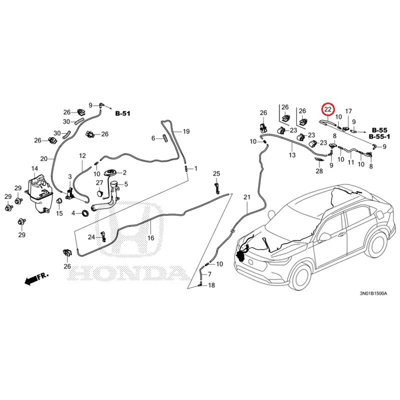 [NEW] JDM HONDA VEZEL e:HEV RV5 2025 Windshield Washer GENUINE OEM - Image 23