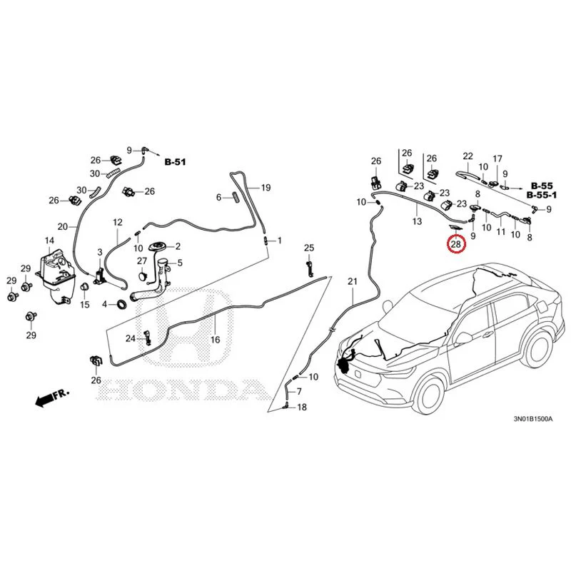[NEW] JDM HONDA VEZEL e:HEV RV5 2025 Windshield Washer GENUINE OEM - Image 28