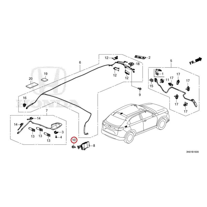 [NEW] JDM HONDA VEZEL e:HEV RV5 2025 Antenna GENUINE OEM - Image 15