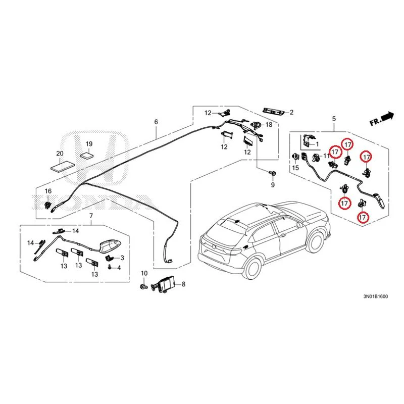 [NEW] JDM HONDA VEZEL e:HEV RV5 2025 Antenna GENUINE OEM - Image 22