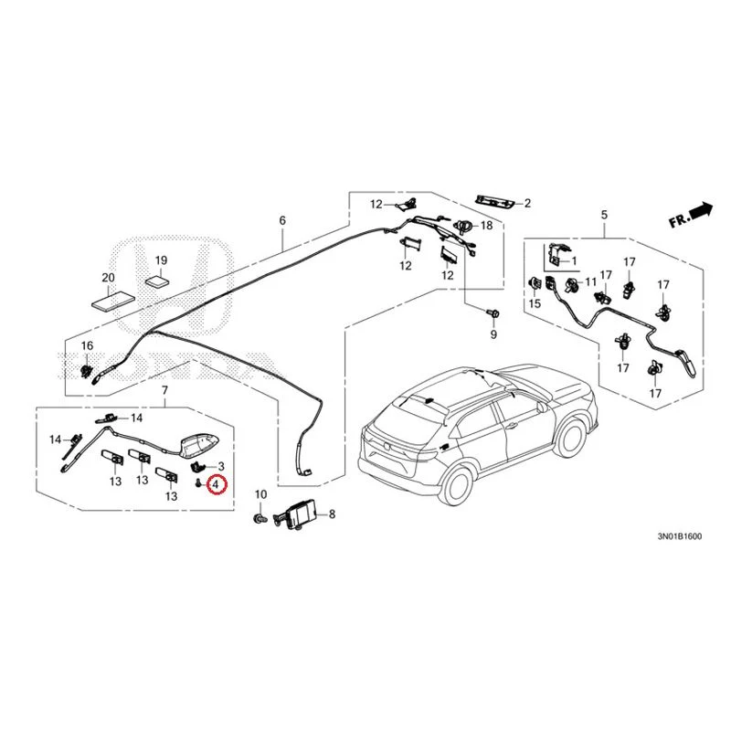 [NEW] JDM HONDA VEZEL e:HEV RV5 2025 Antenna GENUINE OEM - Image 5